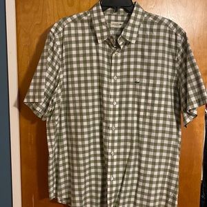 Lacoste short sleeve button up . Size XL